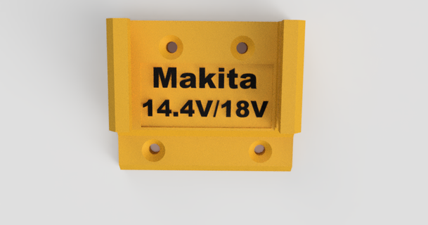 Makita 14v 18v Batterie Pack Halter Unterstützung bernd download frei stl Modell Printablescom 3d Modelle Hobby Macher Veranstalter akku Batteriemakita makita18v 3d print model - Mito3D