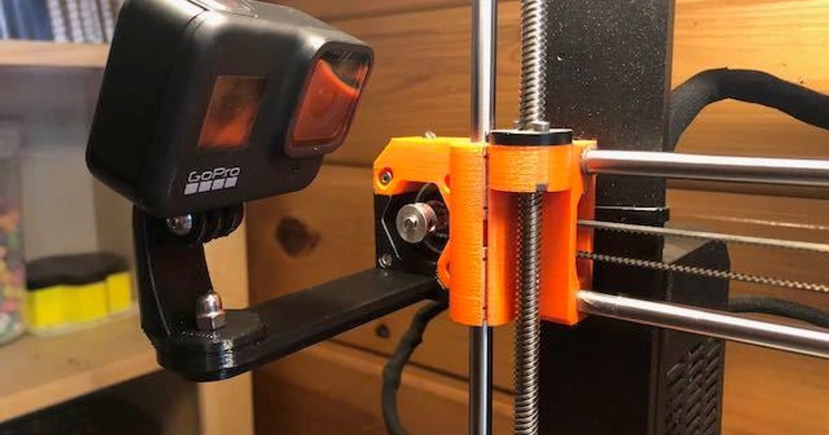 forte prusa mk3 mk3s x axis montare gopro lampone pi hq telecamera notte cyborg Scarica gratuito stl modello printablescom 3d Modelli stampanti aggiornamenti 3D print model - Mito3D