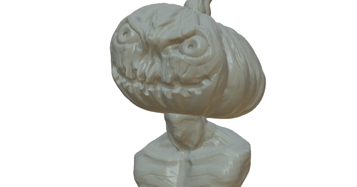 raccapricciante Jack lanterna scolpire testa zucca caleb kraft Scarica gratuito stl modello printablescom 3d Modelli stagione disegni autunno Halloween jackolantern 3D print model - Mito3D