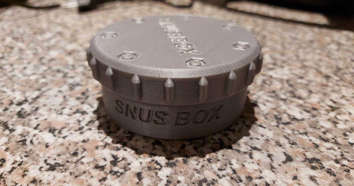 snus box patrik download free stl model printablescom 3d models gadgets thunter 3D print model - Mito3D