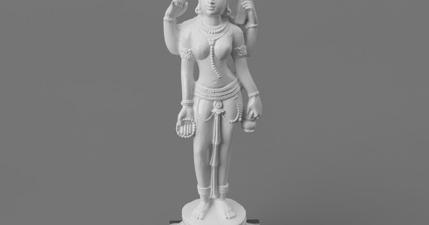devi portant l'eau pot livre fabrication dieux Inde Télécharger libre stl modèle imprimablescom 3d modèles art conception sculptures belle Divin déesse hindou 3d print model - Mito3D