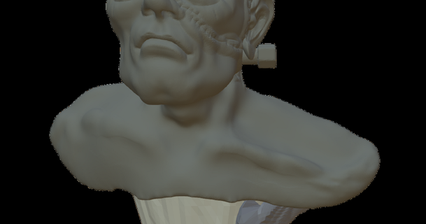 Frankenstein monstro Caleb kraft baixar livre stl modelo printablescom 3d modelos arte Projeto esculturas Bruxas escultura 3d print model - Mito3D