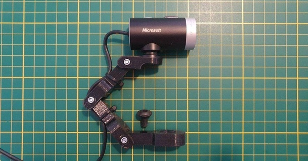 arm bracket microsoft lifecam cinema stanley download free stl model printablescom 3d models printers accessories 3d print model - Mito3D
