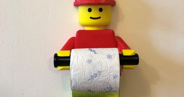 tocado casco construcción vvk187 Lego hombre baño papel soporte marty mierda descargar gratis stl modelo imprimiblescom 3d modelos casa sombrero higiénico 3d print model - Mito3D