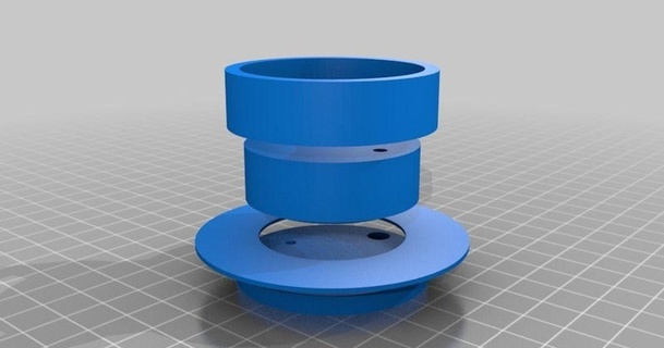 bobine adaptateur Alfawise u10 chriswal Télécharger libre stl modèle imprimablescom 3d modèles imprimantes accessoires alfawiseu10 openscad porte 3d print model - Mito3D