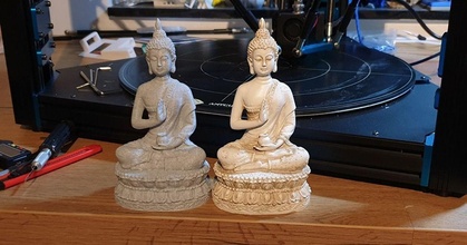 3d escaneado Buda estatua misteriosamente espectro descargar gratis stl modelo imprimiblescom modelos Arte diseño esculturas 3dscan einscan budismo 3d print model - Mito3D