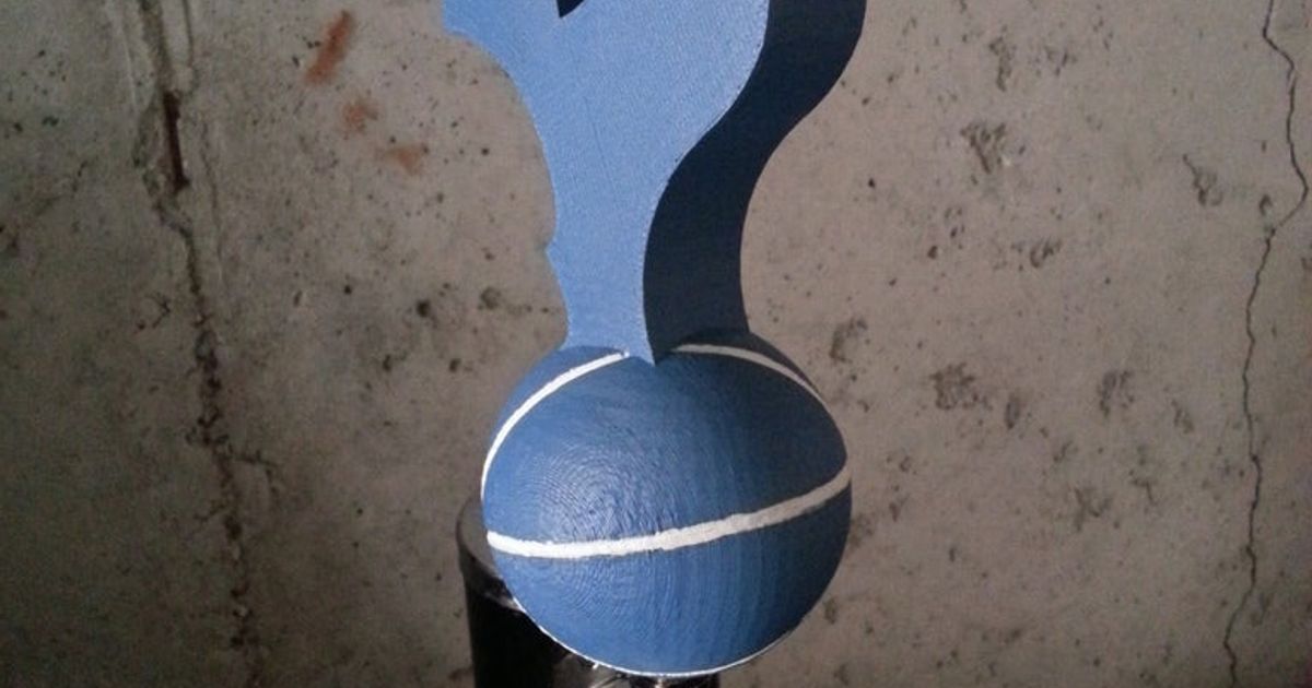 Tottenham Hotspur barril toque lidar mate baixar livre stl modelo printablescom 3d modelos arte Projeto esculturas kegerator esporas 3D print model - Mito3D