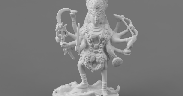 aşağı Kali tanrıça zaman ölüm kiyamet gunu yapımı tanrılar Hindistan indir Bedava stl model printablescom 3d modeller Sanat tasarım heykeller Hindu Hinduizm 3d print model - Mito3D