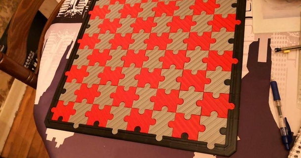 puzzle échecs planche Florian Homère Télécharger libre stl modèle imprimablescom 3d modèles jouets Jeux 3d print model - Mito3D