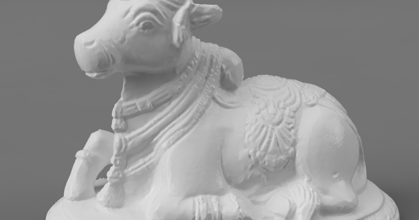 Nandi Boğa buzağı yapımı tanrılar Hindistan indir Bedava stl model printablescom 3d modeller Sanat tasarım heykeller inek Hindu Hinduizm 3d print model - Mito3D