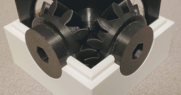 bevel gear box paul mullen download free stl model printablescom 3d models hobby & makers mechanical parts 3d print model - Mito3D