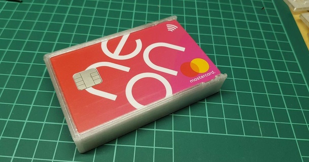 sencillo parametrizado tarjeta billetera stefan descargar gratis stl modelo imprimiblescom 3d modelos Moda accesorios mínimo minimalista 3d print model - Mito3D