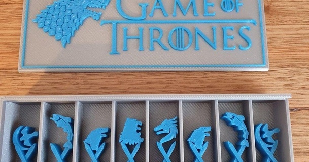 game thrones chess set box 3dprintbunny download free stl model printablescom 3d models toys & games board arryn boardgame chesspiece chessset 3d print model - Mito3D