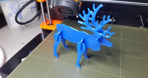 reindeer improved antler connection dingo aus download free stl model printablescom 3d models seasonal designs winter & christmas year's 3d print model - Mito3D