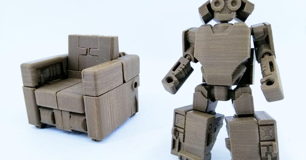 trasformabile divano robot toymakr3d Scarica gratuito stl modello printablescom 3d Modelli giocattoli Giochi azione figure statue mobilia giocattolo 3d print model - Mito3D
