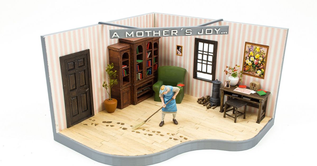 madres alegría archivos base diorama room 1 35 escala nokeagle descargar gratis stl modelo imprimiblescom 3d modelos juguetes juegos 135 3D print model - Mito3D