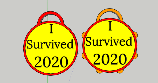 2020 survivor token accord download free stl model printablescom 3d models fashion accessories fashionaccessories keychain mensfashion 3d print model - Mito3D