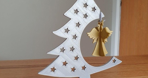 angel christmas bauble 3dprintbunny download free stl model printablescom 3d models seasonal designs winter & year's christmasangel christmasdecoration 3d print model - Mito3D