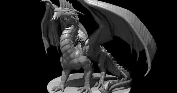 argento Drago aggiornato mz4250 Scarica gratuito stl modello printablescom 3d Modelli giocattoli Giochi tavola 3d print model - Mito3D
