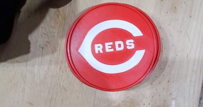 Cincinnati rouges sirprintsalot Télécharger libre stl modèle imprimablescom 3d modèles sports Extérieur Coaster 3d print model - Mito3D
