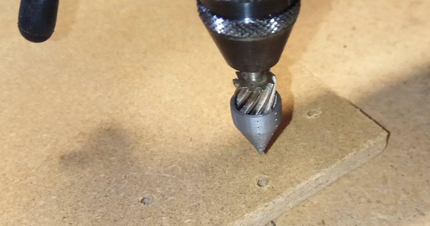 hole centering adapter hand grinder bit pedja download free stl model printablescom 3d models hobby & makers tools centeringtool dremel drill 3d print model - Mito3D
