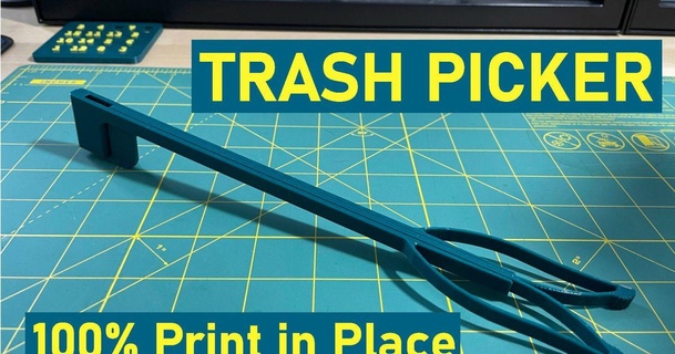 trash picker 100 print place povsky download free stl model printablescom 3d models household outdoor & garden flexible gripper pla 3d print model - Mito3D