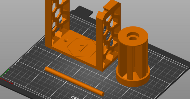 modifié bobine titulaire soutien profil filament kcinnay Télécharger libre stl modèle imprimablescom 3d modèles imprimantes accessoires 3d print model - Mito3D