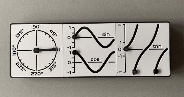 mechanical unit circle trigonometric functions gijs download free stl model printablescom 3d models learning math 3d print model - Mito3D