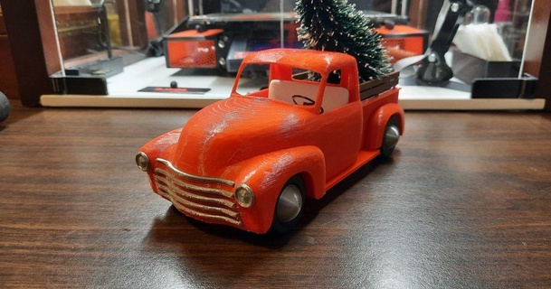 christmas-tree-truck dmbenware download free stl model printablescom 3d models seasonal designs winter & christmas year's 3d print model - Mito3D
