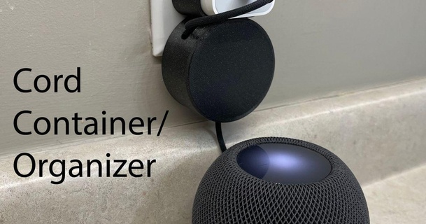 maçã homepod mini cabo Gerente organizador milhões baixar livre stl modelo printablescom 3d modelos aparelhos audio gestão organização 3d print model - Mito3D