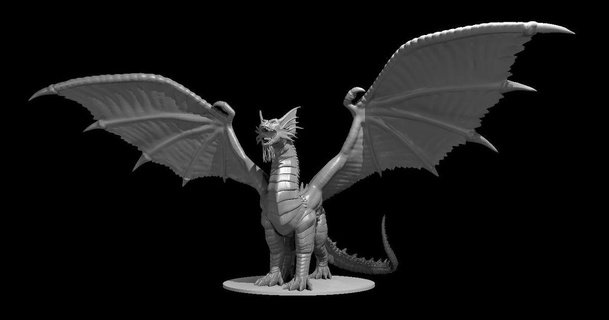 bahamut updated mz4250 download free stl model printablescom 3d models toys & games board dragon 3d print model - Mito3D