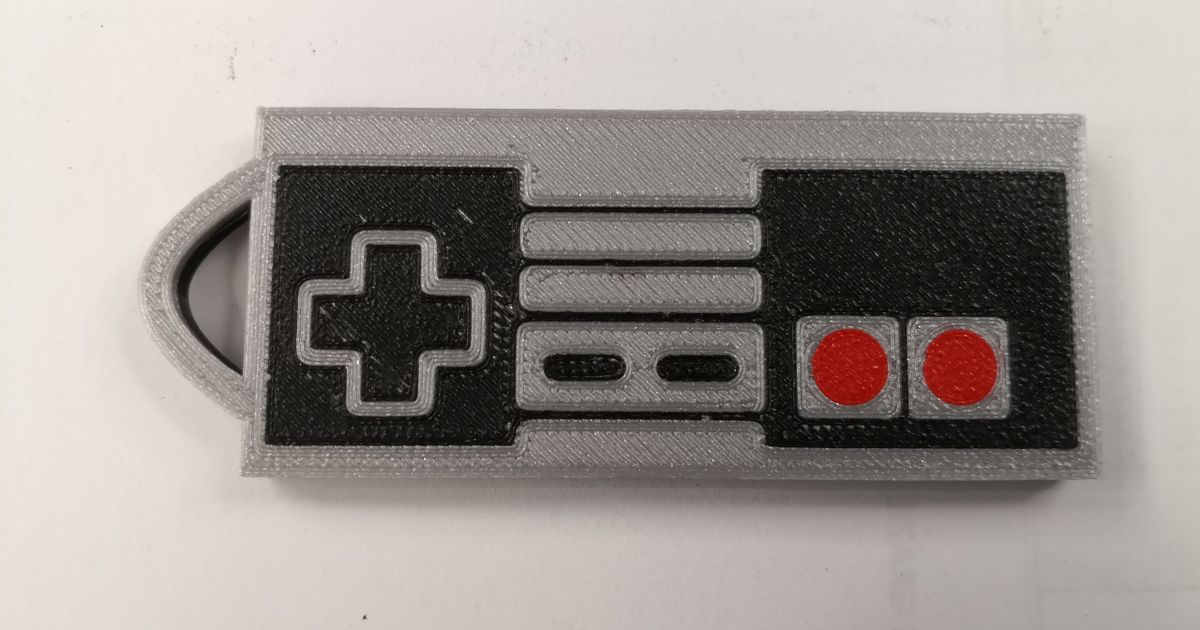 nda manette jeu porte clés forest87 Télécharger libre stl modèle imprimablescom 3d modèles loisir fabricants outils 8bit nintendo ancien 3D print model - Mito3D