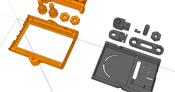 raspberry pi 7 screen case - mounting arm 2020 extrusion remington download free stl model printablescom 3d models printers accessories 2020extrusion lcdcase lcdmount raspberrypi raspberrypicase 3d print model - Mito3D