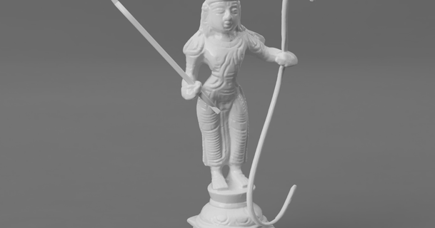 seventh avatar vishnu - rama perfect man making gods india download free stl model printablescom 3d models art & design sculptures arrow bow god hindu 3d print model - Mito3D