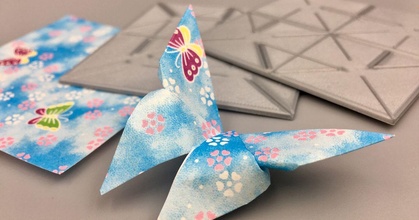 origami press - yoshizawa butterfly mathgrrl download free stl model printablescom 3d models art & design designs 3d print model - Mito3D