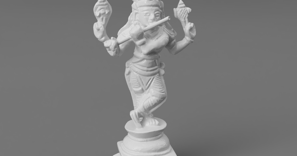 ottavo avatar vishnu krishna divine statista fabbricazione Dio India Scarica gratuito stl modello printablescom 3d Modelli arte design sculture flauto indù induismo 3d print model - Mito3D