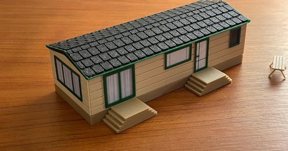 móvil escala h0 1 87 satélite descargar gratis stl modelo imprimiblescom 3d modelos pasatiempo hacedores ideas caravana casa 3D print model - Mito3D