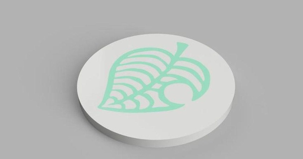 animal crossing coaster adri vidal download free stl model printablescom 3d models art & design 2d plates logos animalcrossing drinkcoaster glass insert 3d print model - Mito3D