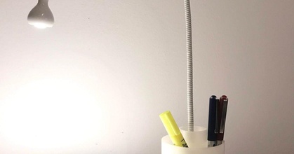 crayon titulaire soutien Ikea jansj lampe dv Télécharger libre stl modèle imprimablescom 3d modèles loisir fabricants organisateurs Jansjo 3d print model - Mito3D
