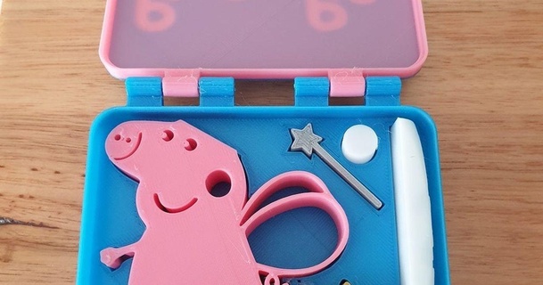 peppa porc boîte 3dprintbunny Télécharger libre stl modèle imprimablescom 3d modèles jouets Jeux enfants enfant enfantstv Noël 3d print model - Mito3D