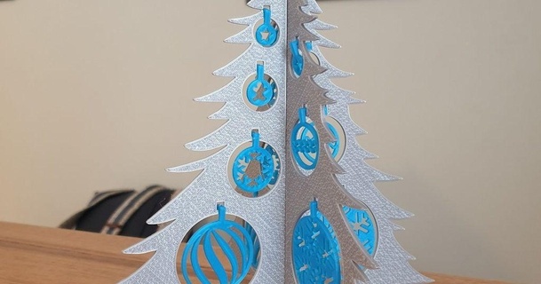Natale albero palline ornamento 3dprintbunny Scarica gratuito stl modello printablescom 3d Modelli stagione disegni inverno anni pallina centrotavola decorazioni natalizie 3d print model - Mito3D