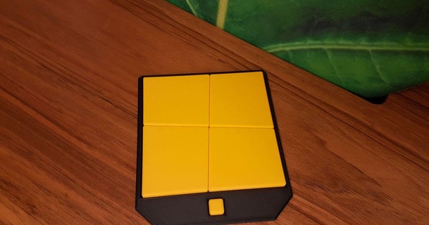 matsuyama Paradox Puzzle Spiel extrudieren download frei stl Modell Printablescom 3d Modelle Spielzeuge Spiele Rätsel brain teasers fehlt Quadrat 3d print model - Mito3D