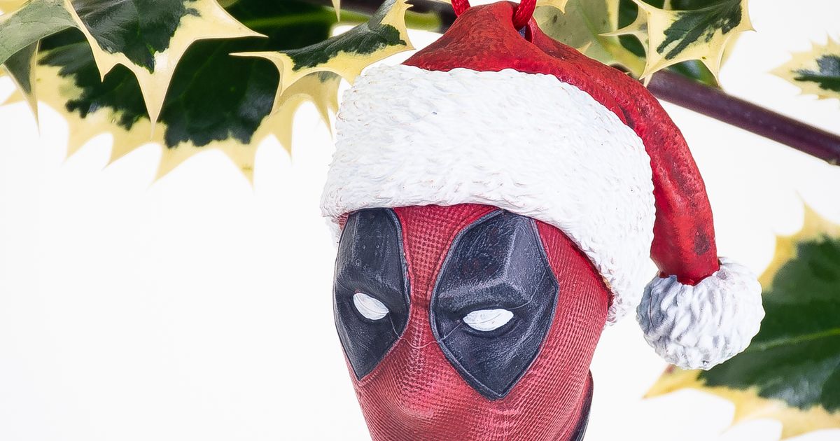 deadpool christmas ornament josef pr download free stl model printablescom 3d models art & design designs resin sl1 3D print model - Mito3D