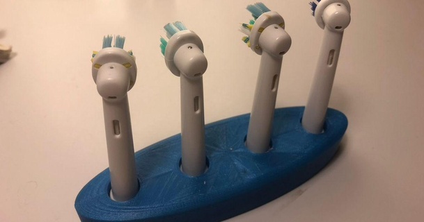 elétrico escovas dente suporte claudio baixar livre stl modelo printablescom 3d modelos casa banheiro 3d print model - Mito3D