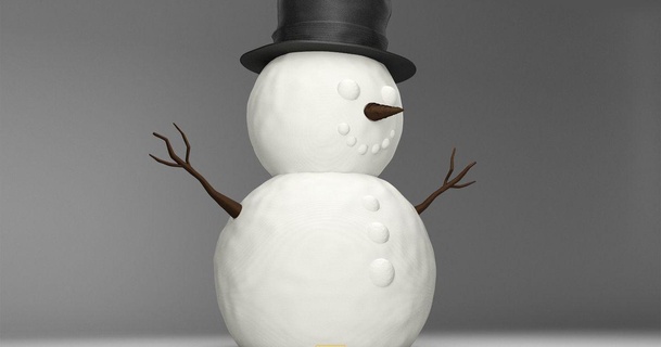 congelación píxeles monigote nieve congelandopixeles descargar gratis stl modelo imprimiblescom 3d modelos estacional diseños invierno Navidad años Decoraciones navidad regalo luces Decoración navideña 3d print model - Mito3D