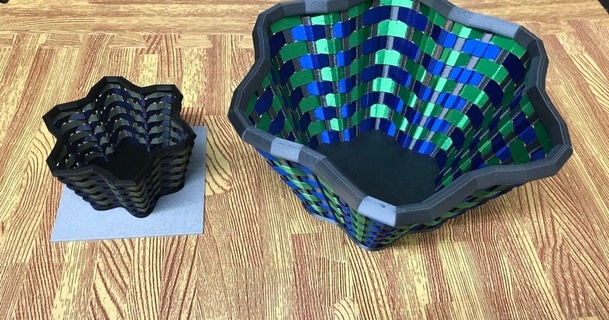 seno onda tecido cesta padronizar impressão baixar livre stl modelo printablescom 3d modelos arte Projeto designs multicolorido openscad 3d print model - Mito3D