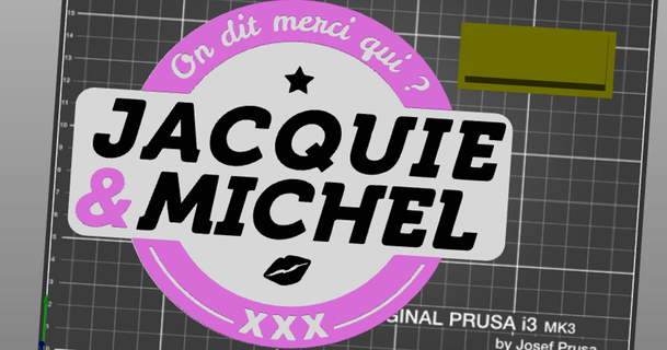 jacquie michel prusa printer 51 download free stl model printablescom 3d models art & design 2d plates logos mmu2s originalprusai3mk3 prusamini 3d print model - Mito3D