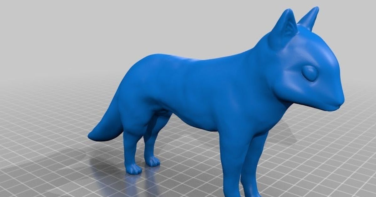 squirrel fox squix saul schaffer download free stl model printablescom 3d models art & design sculptures hybrid meshmixer 3D print model - Mito3D