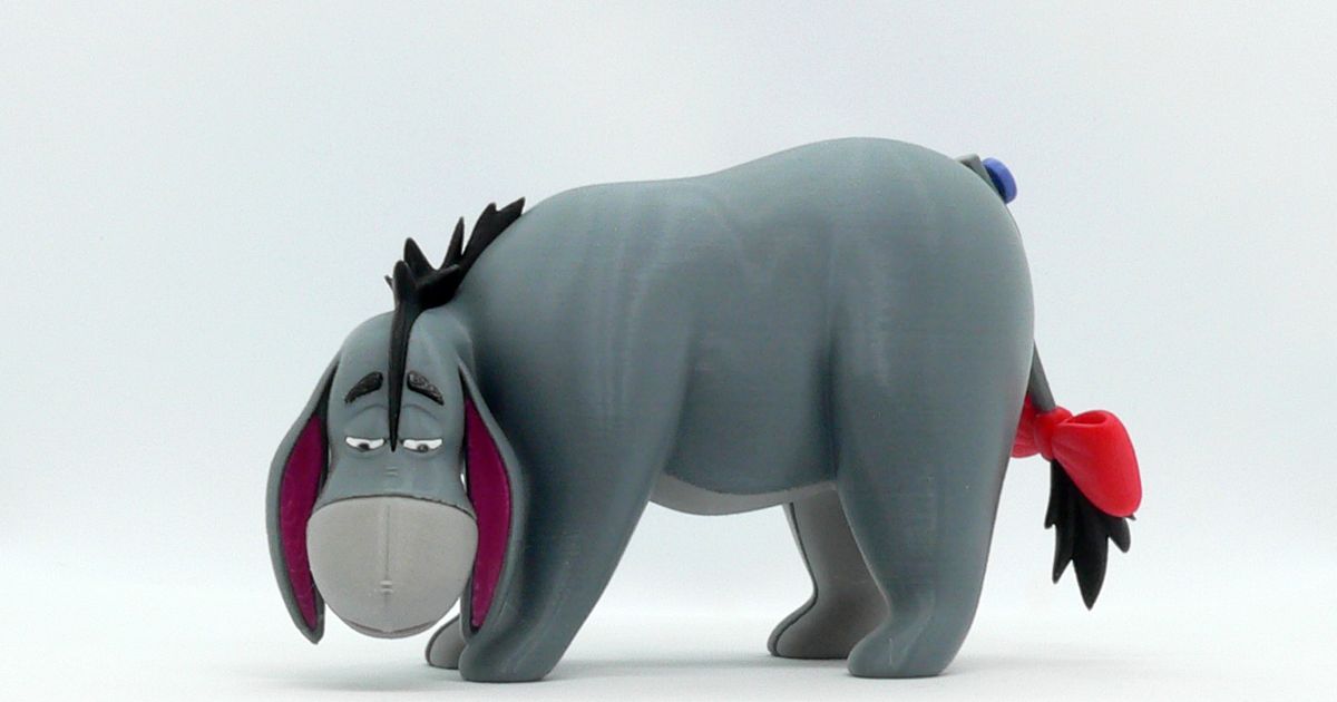 eeyore reddadsteve descargar gratis stl modelo imprimiblescom 3d modelos juguetes juegos acción cifras estatuas animal Burro pooh 3D print model - Mito3D