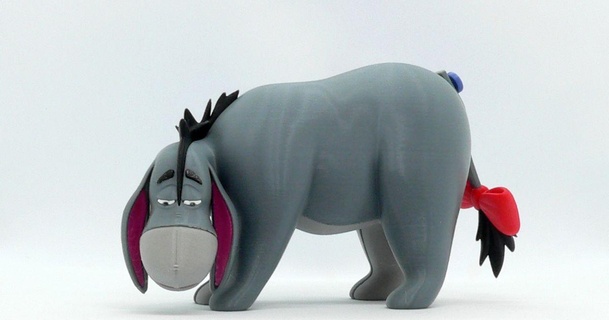 eeyore reddadsteve download free stl model printablescom 3d models toys & games action figures statues animal donkey pooh 3d print model - Mito3D